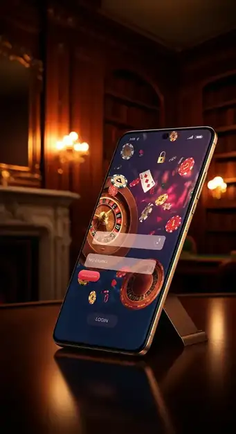 Illustratie van een veilig inlogscherm bij 30bet Casino met ruimte voor e-mail en wachtwoord, omringd door beveiligingssymbolen.
