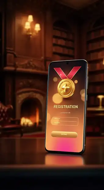 Een smartphone waarop het registratieformulier van Casino 30bet wordt weergegeven, met een groen vinkje dat succesvolle verificatie symboliseert.